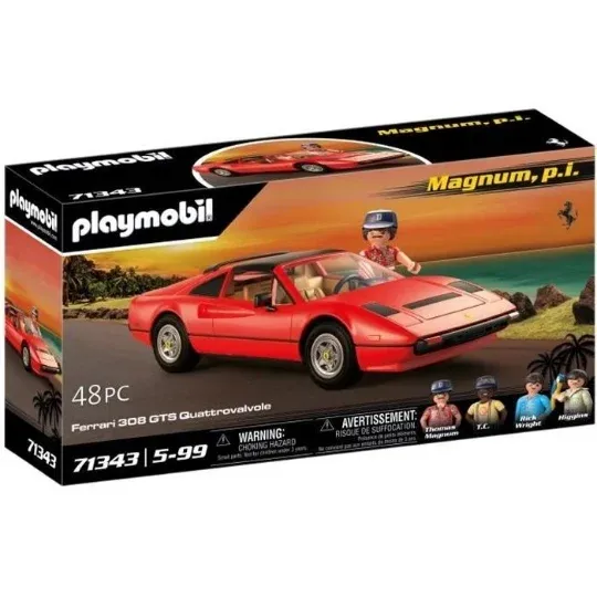 71343 Magnum Ferrari 308gt, Classic Cars, Adulte, Voiture De Collection, 48 Pieces