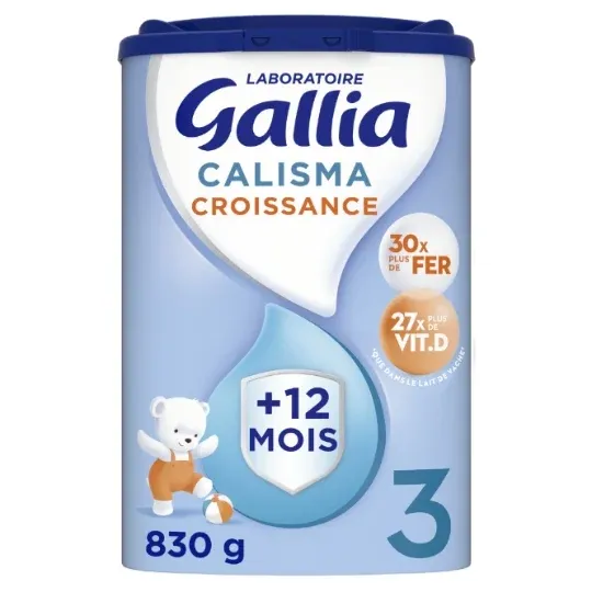 Lait bébé en poudre 3ème âge Dès 12mois Calisma Croissance GALLIA