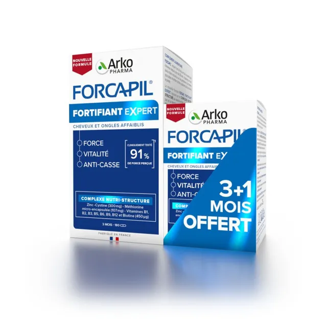 Arkopharma Forcapil cheveux et ongles 180+60 gélules