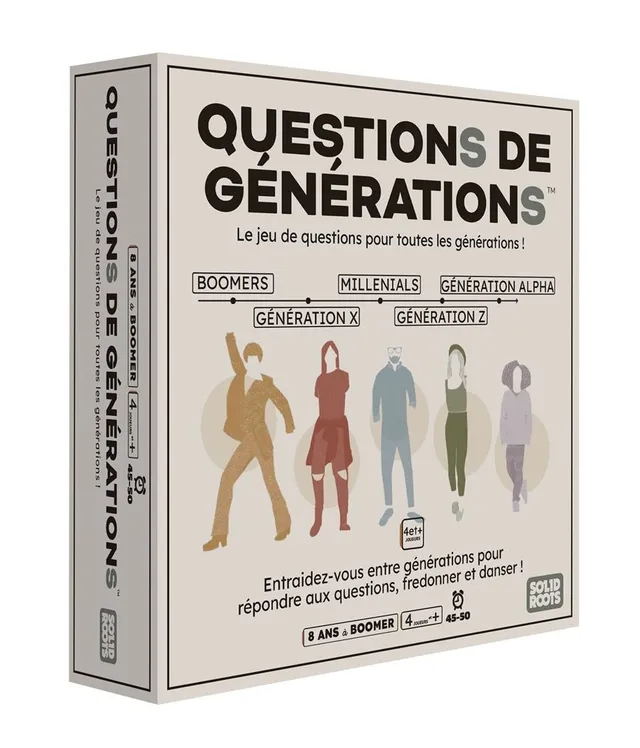 Jeu de culture générale Spin Master Games Questions de Générations