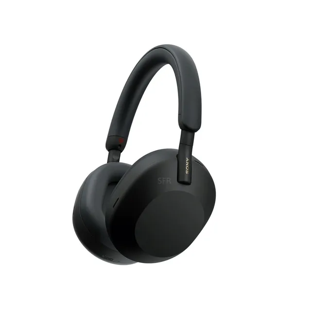 Casque audio arceau sans fil Sony WH1000XM5 noir à réduction de bruit