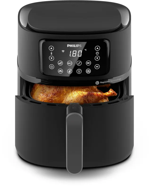 Friteuse sans huile - PHILIPS - HD9285/93 Airfryer - Connecté - Noir - Série 5000 - 7.2L