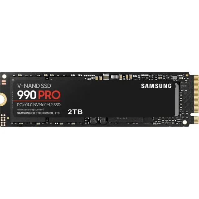 SAMSUNG - 990 PRO - SSD Interne - 2 To - NVMe M.2 PCIe 4.0x4 - Vitesse lecture jusqu'à 7 450 Mo/s