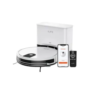 Aspirateur robot ILIFE V2, autonomie de 180 minutes,  silencieux, idéal pour les poils d'animaux et les sols durs