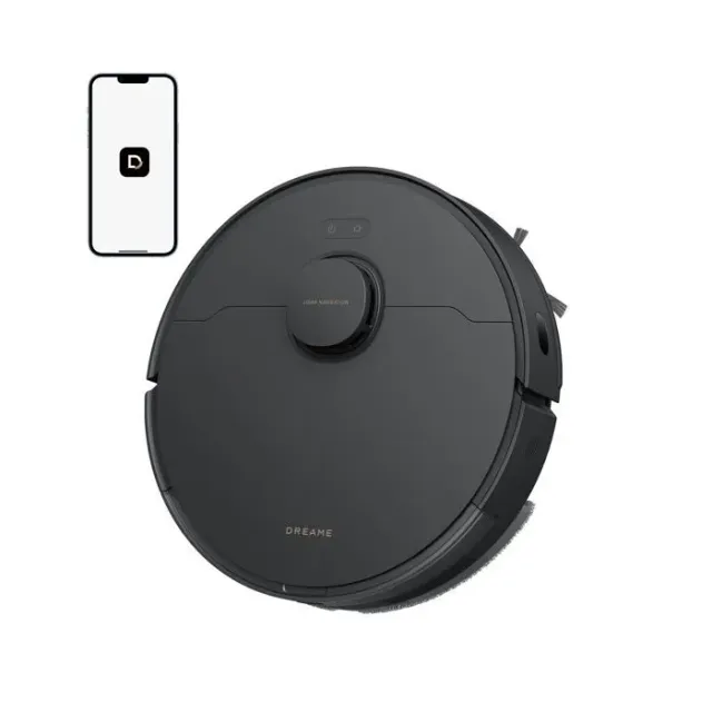 DREAME D20 Robot Aspirateur, 13 000 Pa, Brosse Duo pour Poils d'Animaux, Navigation Laser, Aspirateur et Laveur 2-en-1, 5 200 mAh