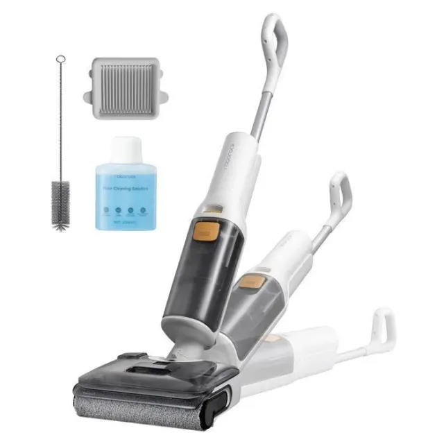 Roborock F25 GT Aspirateur Laveur, 20 kPa sans fil sec et humide , inclinable à 180°, Nettoyage Deux Bords, Autonomie 35 Min