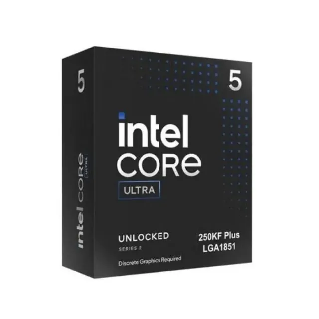 Procesador Intel Core Ultra 5 250KF Plus 18 Núcleos 3.6 GHz Frecuencia Base 5.3 GHz Frecuencia Turbo Sin Gráficos Integr