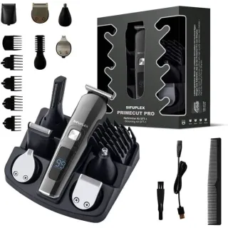 Tondeuse à barbe professionnelle - ZOKKO - SFT-1 - 5 embouts - 180 min d'autonomie - Écran LED - USB-C