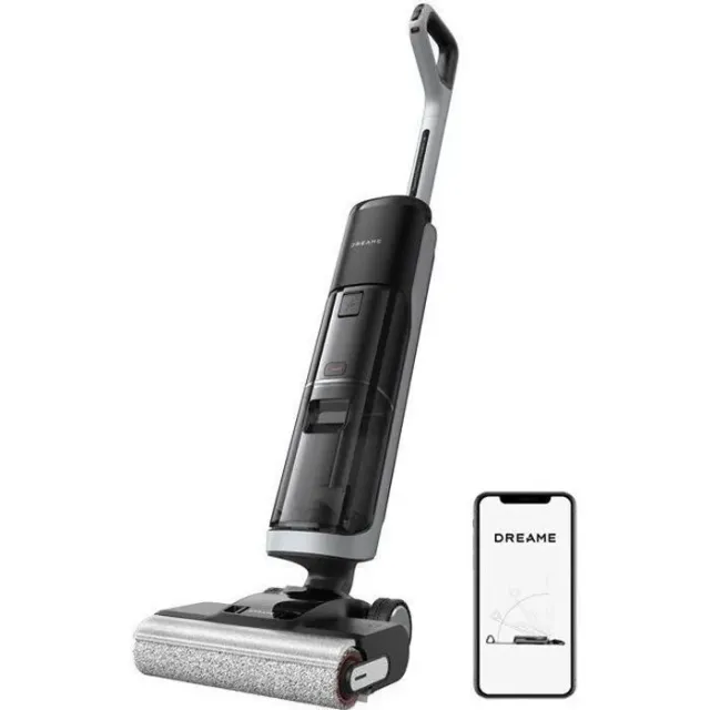 Aspirateur Eau et Poussire sans Fil Dreame H14 pro, 18 kPa, Design Plat 180, Nettoyage de la Brosse 60 C, Schage en 5min