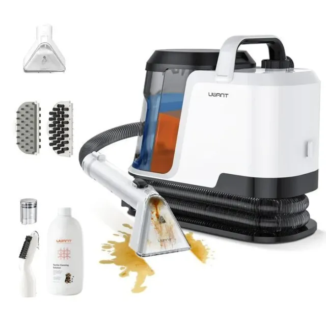 Uwant Y100 Fabric Sofa Cleaner, 18KPA Shampoo for Sofa, Carpet and Car, 600W, Self-Cleaning, Double Tank 1.2L