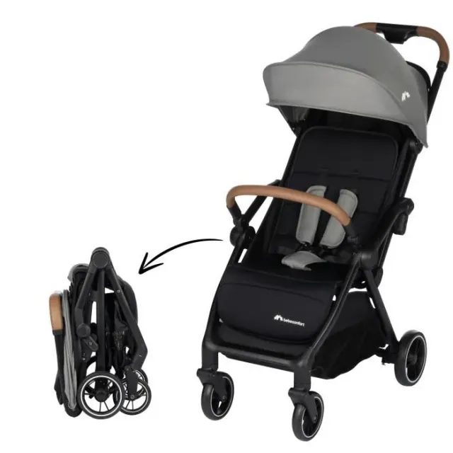 BEBECONFORT SUNLITE, Poussette ultra compacte, confortable et lègère, dès la naissance jusqu'à 4 ans,0 à 22 kg, Tinted Gray