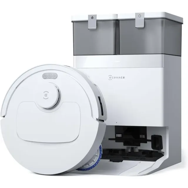 ECOVACS T30C Omni GEN2 - Aspirateur Robot Laveur avec Station - 25000Pa - Lavage à l'eau Chaude 75℃ - Serpillière OZMO Turbo 2.0