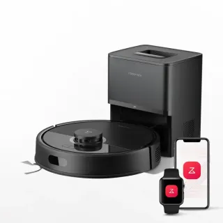 Roborock Q7 L5+ Robot Aspirateur Laveur 2-en-1 avec Station de Vidage Automatique 8000Pa Anti-Enchevêtrement Noir