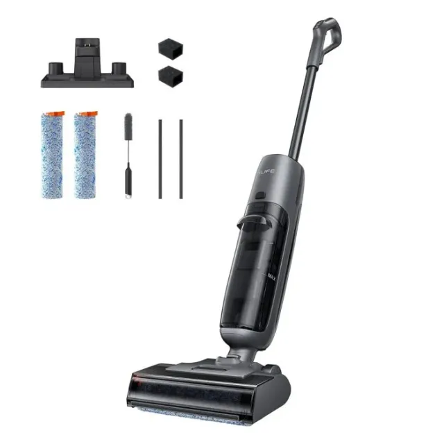 Aspirateur Balai Laveur ILIFE W90 Pro, Humide et Sec, Auto-Nettoyage 1 Min, Double Réservoir, Aspiration 7 000 Pa, Anti-Poils