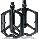 Pédales de Vélo, Pédale VTT en Alliage d'Aluminium, Universelles Pedale VTT Pédales de Vélo, Pédales de Vélo 9/16 Roulementsa