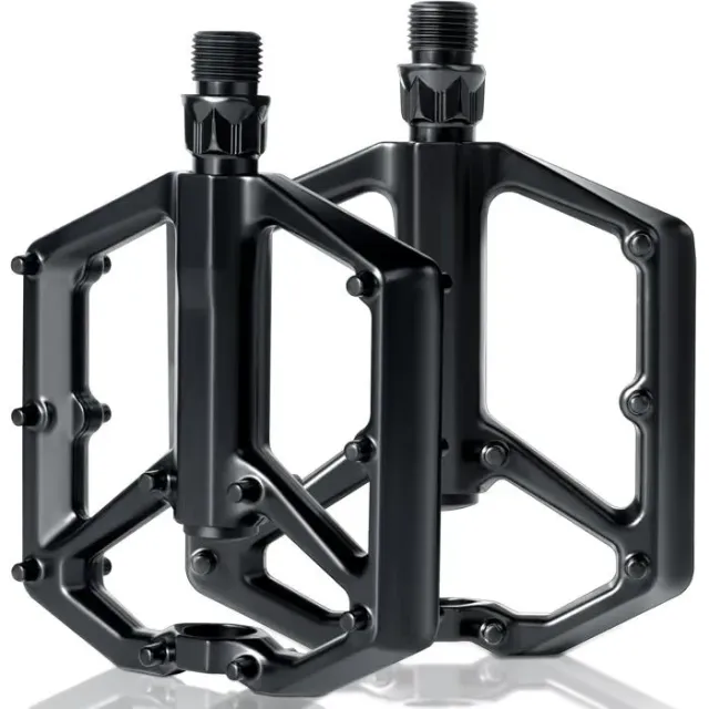 Pédales de Vélo, Pédale VTT en Alliage d'Aluminium, Universelles Pedale VTT Pédales de Vélo, Pédales de Vélo 9/16 Roulementsa