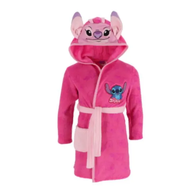 Robe de chambre - Peignoir Lilo Stitch fille fuchsia 3 à 10 ans - Fushia