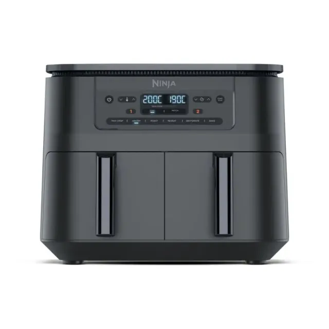 Friteuse sans huile - Ninja Foodi MAX Dual Zone DZ300EU - 7,6L - 2 tiroirs de cuisson indépendants - 2470W
