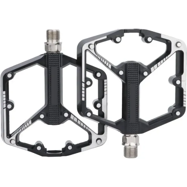 Pédales Aluminium avec roulement à Billes Industriel scellé, pédales 9/16 pour vélo électrique, VTT, BMX, vélo de Route