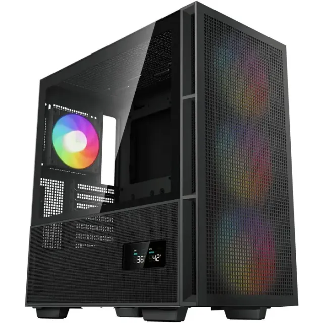 Boitier PC - DEEPCOOL - R-CH560-BKAPE4D-G-1 - CH560 Digital - Moyen tour - Format ATX - 3x140mm A-RGB + 1x120mm A-RGB - Noir