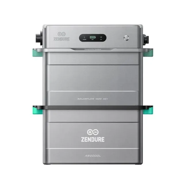 Zendure SolarFlow 1600 AC+ - Stockage AC Plug & Play, HEMS ZENKI™ 1600W, 1,92–11,52kWh, IP65, avec AB2000L