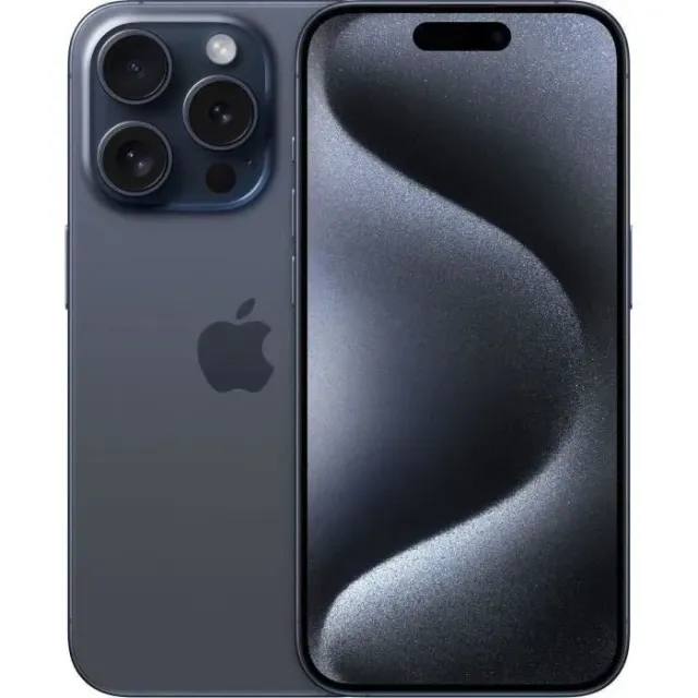 APPLE iPhone 15 Pro 128GB Blue Titanium (2023) - Reconditionné - Etat correct