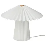 KUDDLAVA lampe de table, plissé blanc, 28 cm